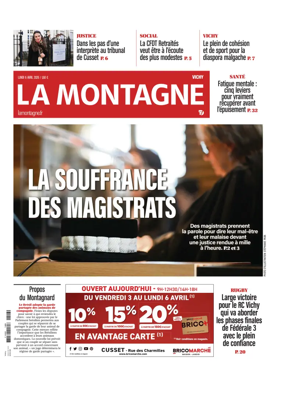 Cover of La Montagne (Vichy)