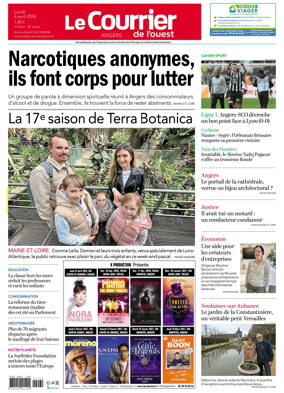 Cover of Le Courrier de l’Ouest (Angers)