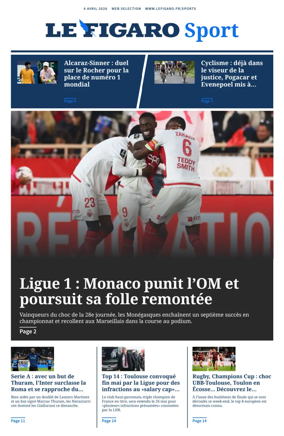 Cover of Le Figaro Sport