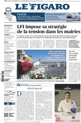 Cover of Le Figaro