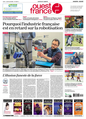 Cover of Ouest France (Angers / Segre)