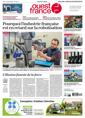 Cover of Ouest France (Challans / Saint-Gilles-Croix-de-Vie)