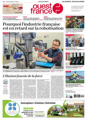 Cover of Ouest France (Les Herbiers / Montaigu)