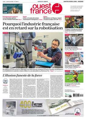 Cover of Ouest France (Nantes Nord-Loire - Ancenis)