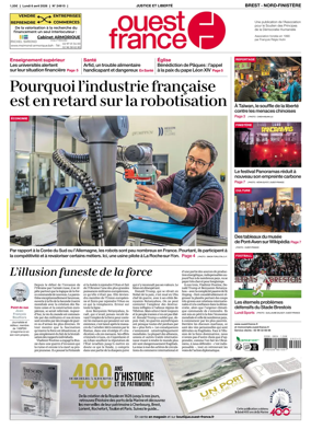 Cover of Ouest France (Nord-Finistere)