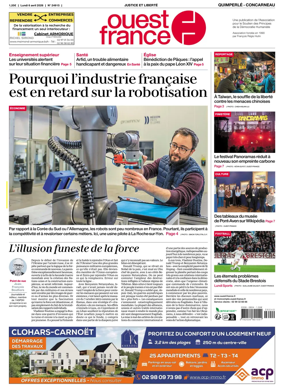 Cover of Ouest-France (Quimperle Concarneau)
