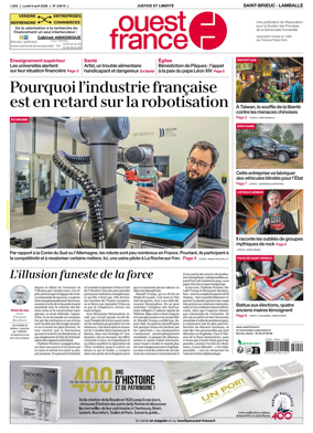 Cover of Ouest-France (Saint-Brieuc Lamballe)