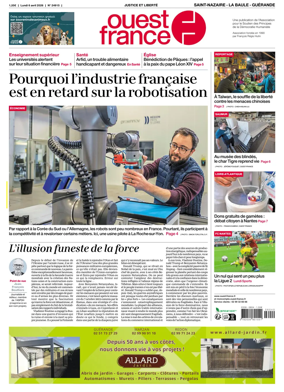 Cover of Ouest France (Saint-Nazaire La Baule Guerande)