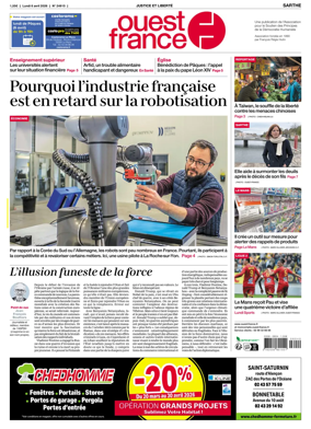 Cover of Ouest France (Sarthe)