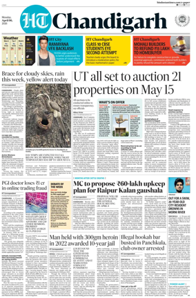 Cover of Hindustan Times (Chandigarh) - Live