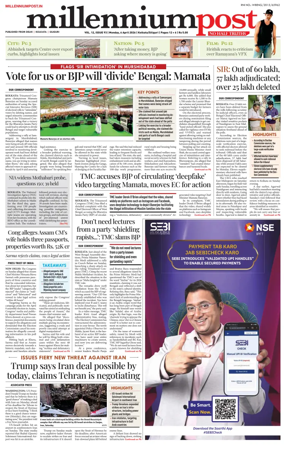 Cover of Millennium Post (Kolkata)