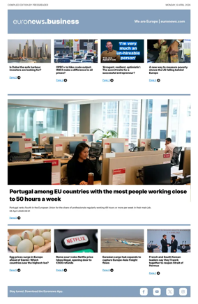 Cover of Euronews Business