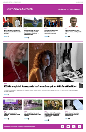 Cover of Euronews Culture and Sport (Turkish) Compiled Edition