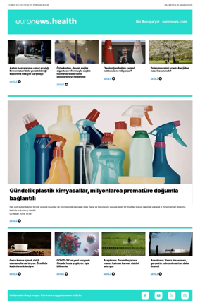 Cover of Euronews Health (Turkish) Compiled Edition