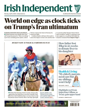 Cover of Irish Independent