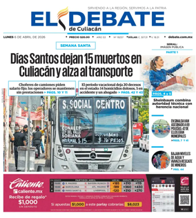 Cover of El Debate de Culiacan