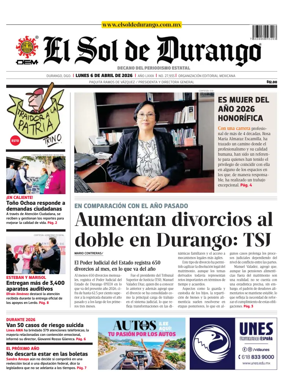 Cover of El Sol de Durango