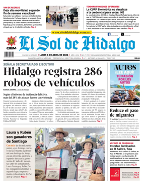 Cover of El Sol de Hidalgo