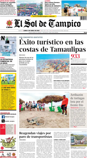 Cover of El Sol de Tampico