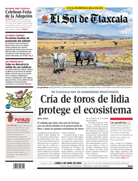 Cover of El Sol de Tlaxcala