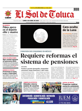 Cover of El Sol de Toluca
