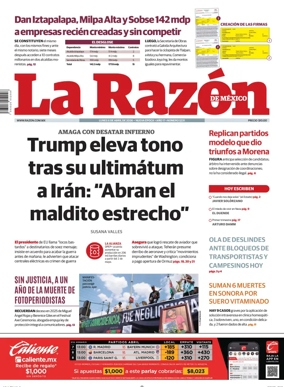 Cover of La Razon de Mexico