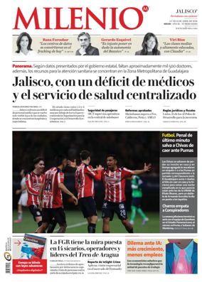 Cover of Milenio Jalisco