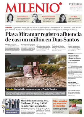 Cover of Milenio Tamaulipas