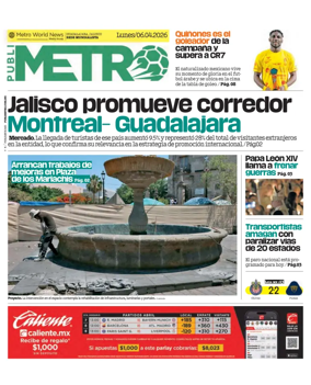 Cover of Publimetro Guadalajara