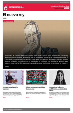 Cover of Sin Embargo Opinion