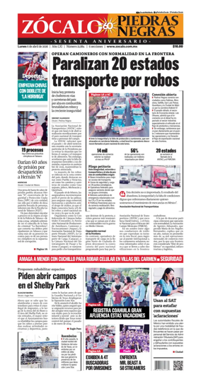 Cover of Zocalo Piedras Negras