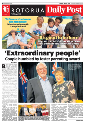 Cover of Rotorua Daily Post