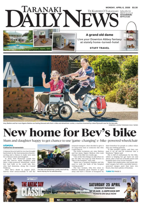 Cover of Taranaki Daily News
