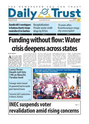 Cover of Daily Trust