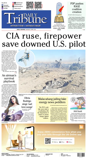 Cover of Daily Tribune (Philippines)