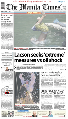 Cover of The Manila Times