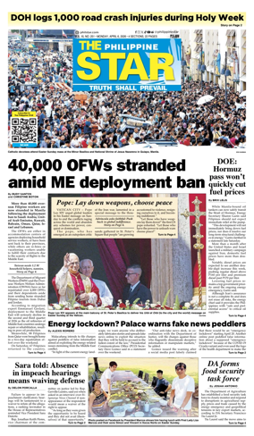 Cover of The Philippine Star