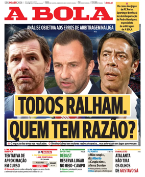 Cover of A BOLA (Portuguese)