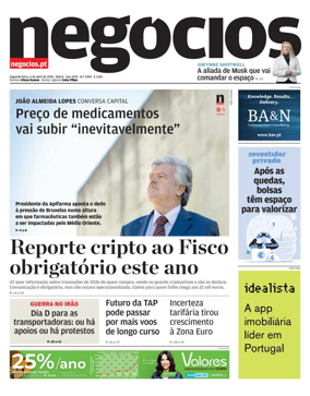 Cover of Jornal de Negocios