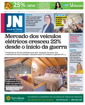 Cover of Jornal de Noticias