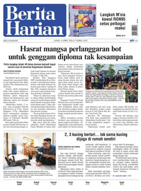 Cover of Berita Harian