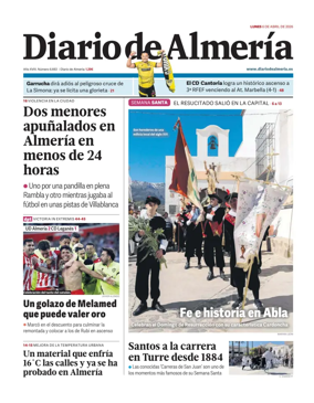 Cover of Diario de Almeria