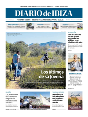 Cover of Diario de Ibiza