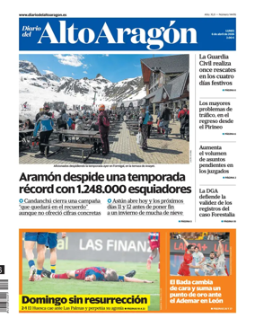 Cover of Diario del Alto Aragon