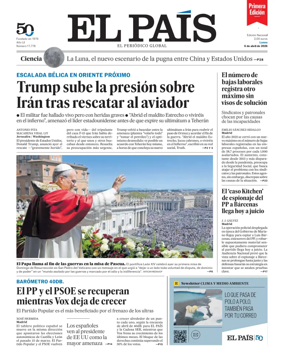 Cover of EL PAIS primera edicion