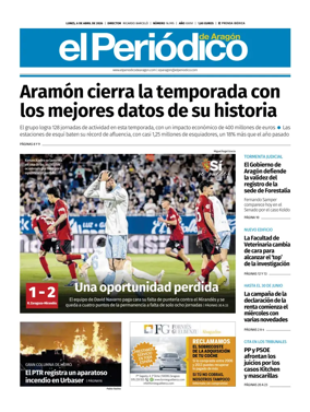 Cover of El Periodico Aragon