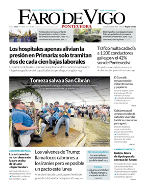 Cover of Faro de Vigo (Pontevedra)