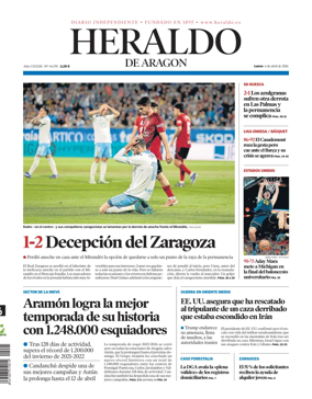 Cover of Heraldo de Aragon