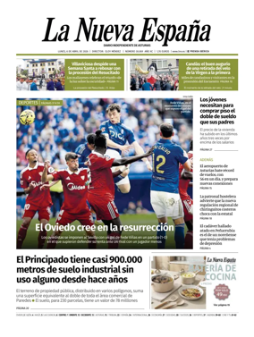 Cover of La Nueva Espana (Occidente)