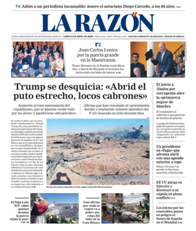 Cover of La Razon (Levante)
